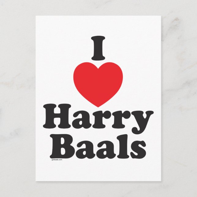 Postal Harry Baals (Anverso)