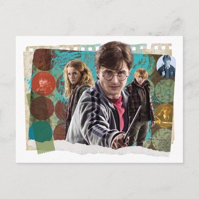 Postal Harry, Hermione y Ron 1 (Anverso)