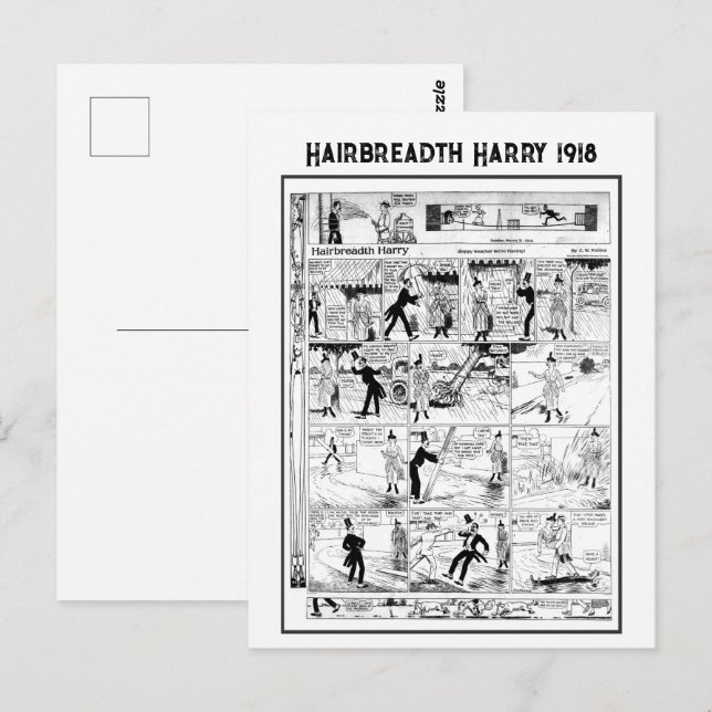 Postal Harry Personalizado de la vieja historia de la cos (Anverso / Reverso)