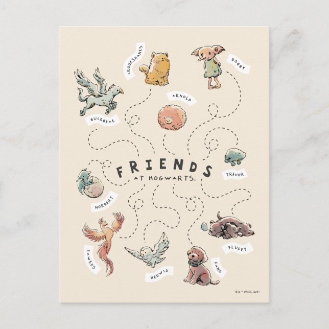 Postal HARRY POTTER™ | Amigos de Hogwarts (Anverso)