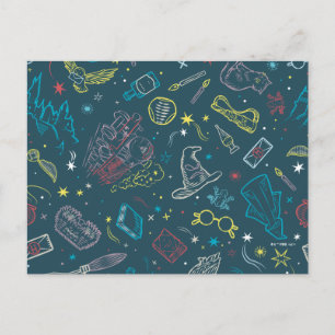 Postal HARRY POTTER™ Artifacts Line Art Pattern