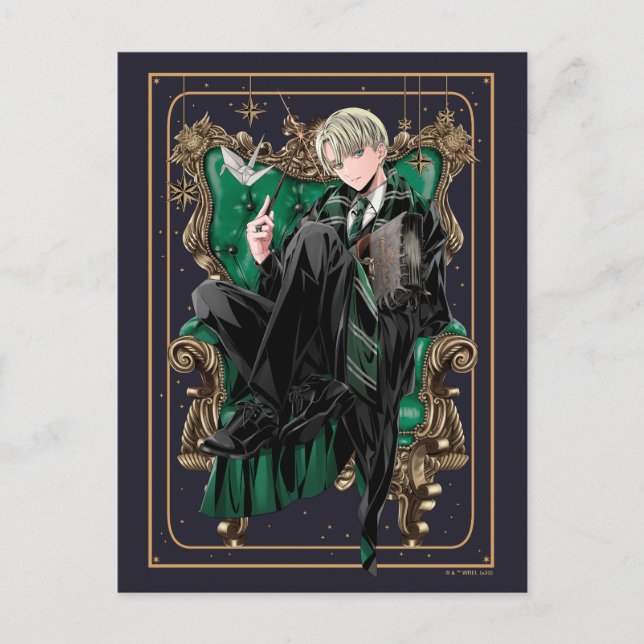 Postal HARRY POTTER™ | Asiento de Anime Draco Malfoy (Anverso)