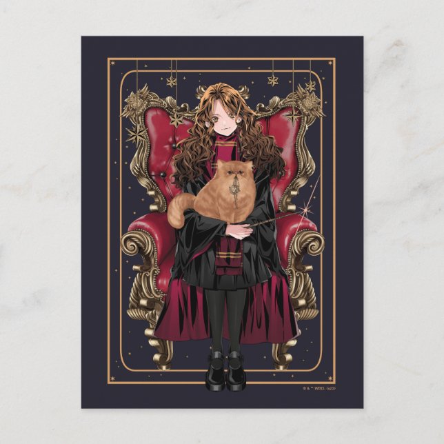 Postal HARRY POTTER™ | Asiento de Anime Hermione Granger (Anverso)
