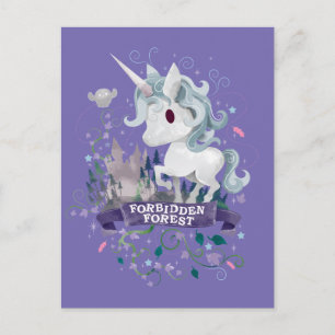 Postal Harry Potter   Bosque Prohibido Unicornio Gráfico