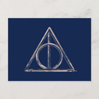 Postal Harry Potter | Calavera de las Reliquias Acuarela