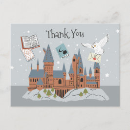 Postal Harry Potter | Castillo de Hogwarts Gracias
