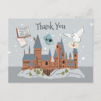 Postal Harry Potter | Castillo de Hogwarts Gracias