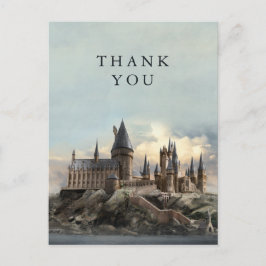 Postal Harry Potter Castillo de Hogwarts Gracias