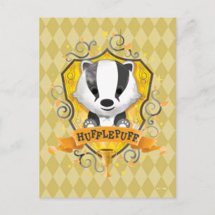 Postal Harry Potter Charming HUFFLEPUFF™ Crest