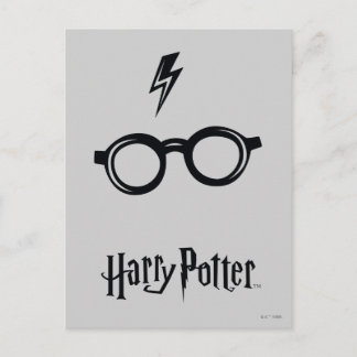Postal Harry Potter | Cicatriz de Rayo y Gafas