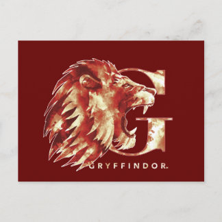 Postal Harry Potter| Color de agua del león GRYFFINDOR™
