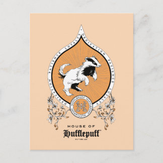 Postal HARRY POTTER™ | Delicado Escudo de HUFFLEPUFF™ con