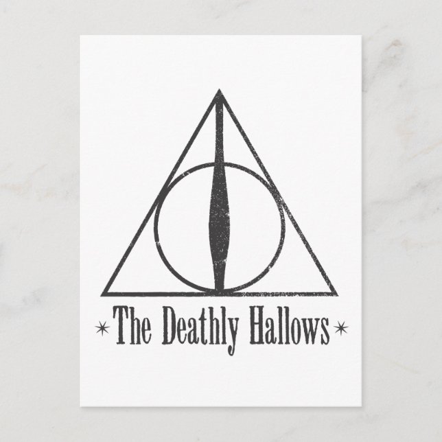 Postal Harry Potter| El emblema de la muerte (Anverso)