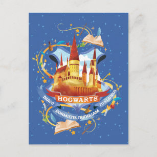 Postal Harry Potter  Encantador Castillo HOGWARTS™