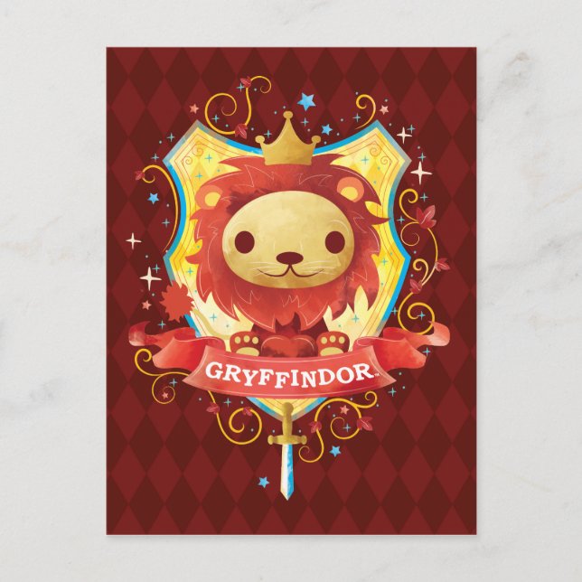 Postal Harry Potter | Encantador Escudo GRYFFINDOR™ (Anverso)