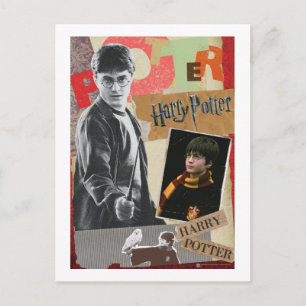 Postal Harry Potter entonces y ahora