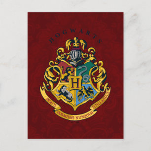 Postal Harry Potter   Escudo de Hogwarts - Completo