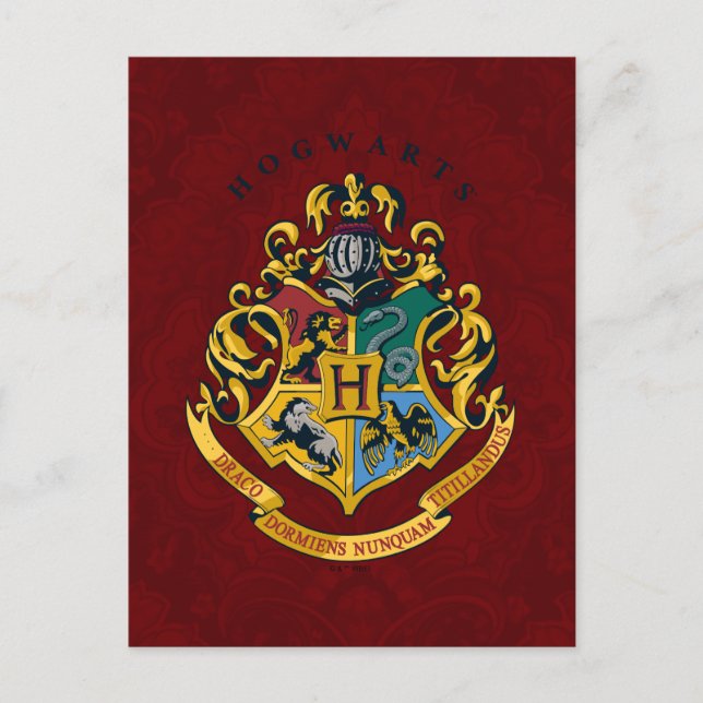 Postal Harry Potter | Escudo de Hogwarts - Completo (Anverso)