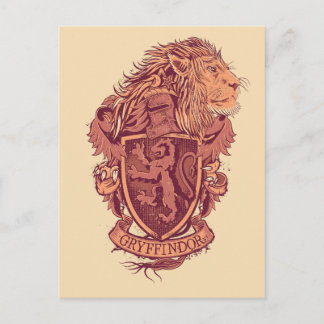 Postal Harry Potter | Escudo de León de Gryffindor