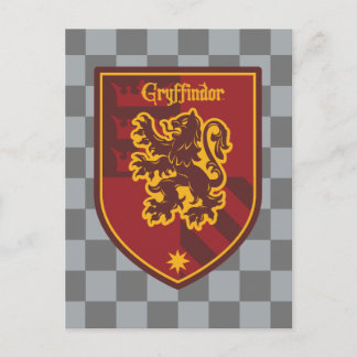 Postal Harry Potter | Escudo de Orgullo de la Casa Gryffi