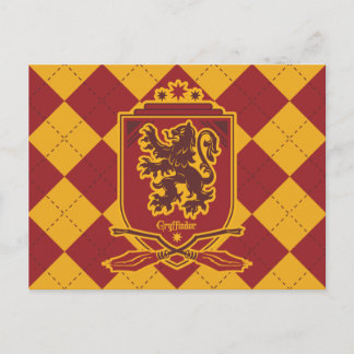 Postal Harry Potter | Escudo de QUIDDITCH™ de Gryffindor