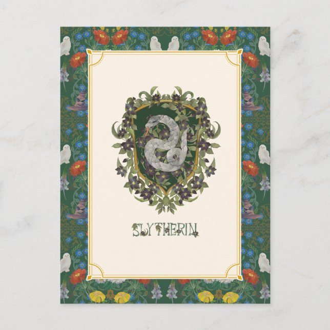 Postal HARRY POTTER™ | Escudo de SLYTHERIN™ (Anverso)