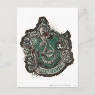 Postal Harry Potter | Escudo de Slytherin - Vintage