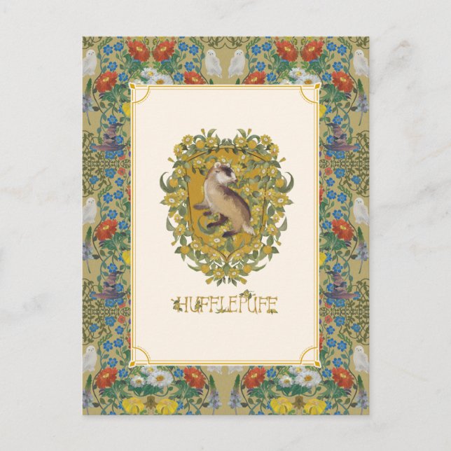 Postal HARRY POTTER™ | Escudo HUFFLEPUFF™ (Anverso)