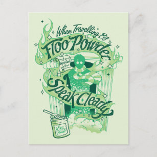 Postal Harry Potter  Gráfica de tipografía en polvo de su