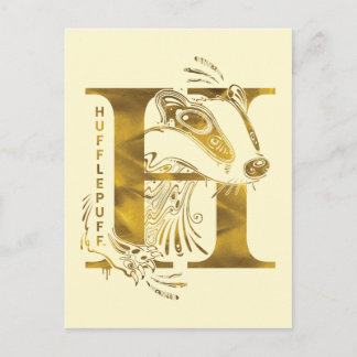 Postal Harry Potter | Gráfico Aguamenti HUFFLEPUFF™