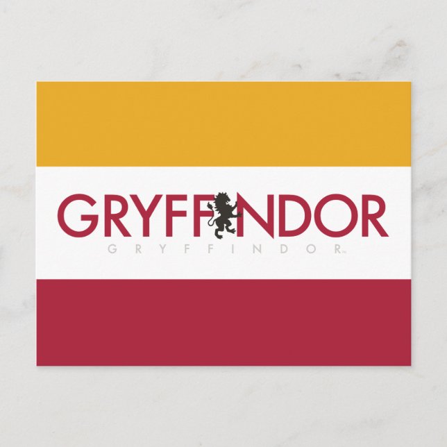 Postal Harry Potter | Gryffindor House Pride Escudo (Anverso)