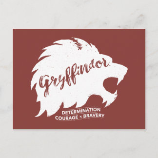 Postal Harry Potter | GRYFFINDOR™ Tipografía de Silueta