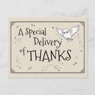 Postal Harry Potter | Hedwig - Gracias
