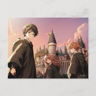 Postal HARRY POTTER™ Hermione & Ron HOGWARTS™ Escena de A