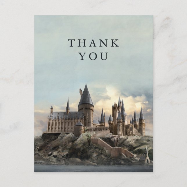 Postal Harry Potter Hogwarts Castillo Gracias (Anverso)