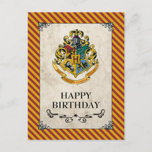 Postal Harry Potter  Hogwarts Feliz cumpleaños