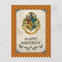 Postal Harry Potter| Hogwarts Feliz cumpleaños