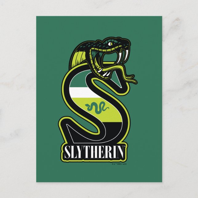 Postal HARRY POTTER™ | Insignia Deportiva SLYTHERIN™ (Anverso)
