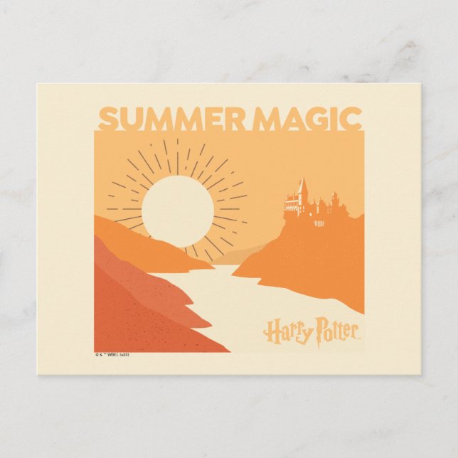 Postal HARRY POTTER™ | Mágica de verano HOGWARTS™ (Anverso)