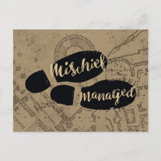 Postal Harry Potter | Mapa de huellas de PISADAS HECHAS™