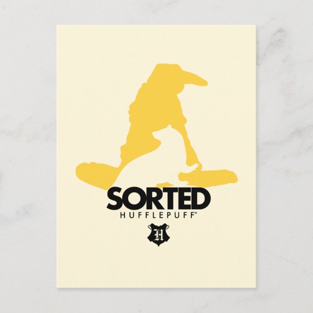 Postal Harry Potter | Ordenado En Casa HUFFLEPUFF™ (Anverso)