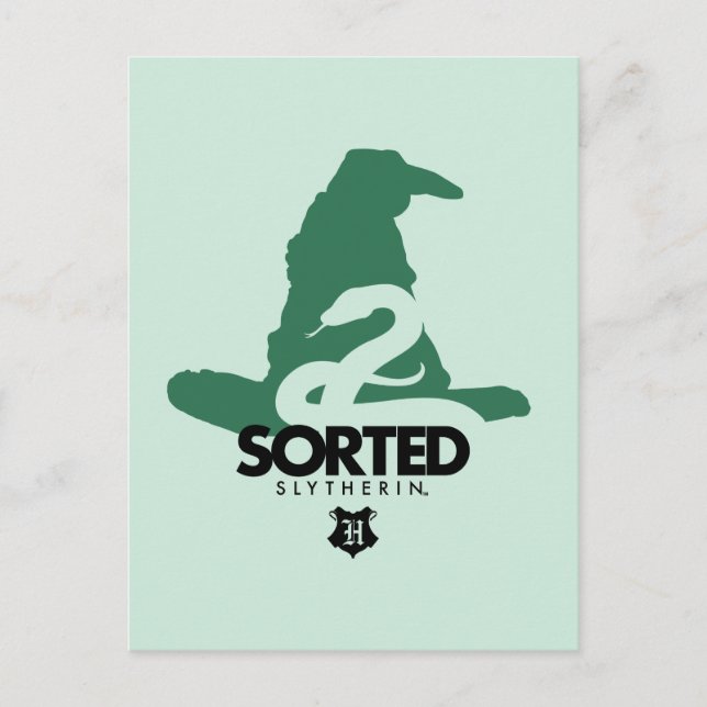 Postal Harry Potter | Ordenado en casa SLYTHERIN™ (Anverso)