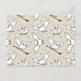 Postal Harry Potter | Patrón de Hedwig
