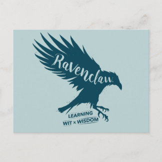Postal Harry Potter| RAVENCLAW™ Tipografía de silueta