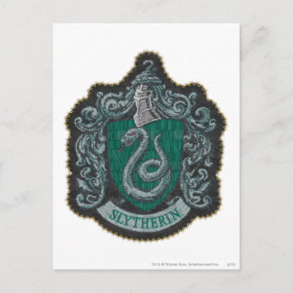 Postal Harry Potter | Retro Escudo Poderoso de Slytherin