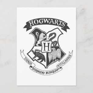 Postal Harry Potter Retro Hogwarts Crest
