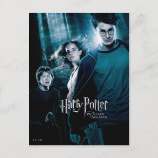 Postal Harry Potter Ron Hermione En el Bosque