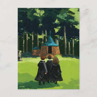Postal HARRY POTTER™, Ron y Hermione en la cabaña de Hagr
