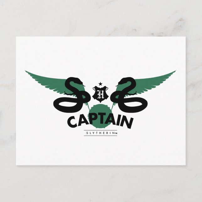Postal Harry Potter | SLYTHERIN™ House Quidditch Captain (Anverso)