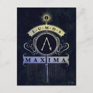 Postal Harry Potter Spell   Lumos Maxima Graphic